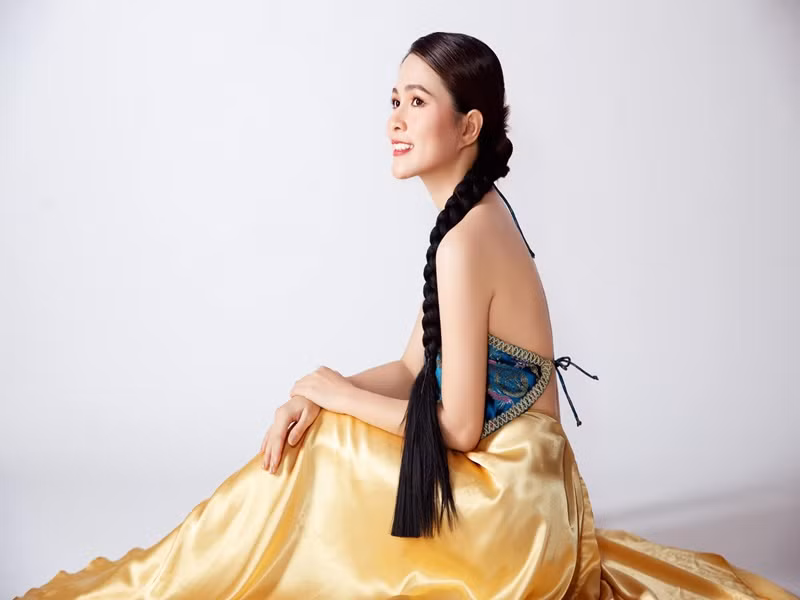 Nữ diễn viên phim Gạo nếp gạo tẻ trẻ trung, xinh đẹp ở tuổi 38. Ảnh: FB Thùy Trang.