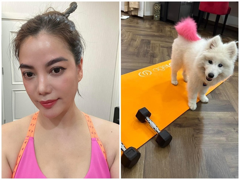 Hình ảnh Trương Ngọc Ánh sau khi tập luyện thu hút sự quan tâm của nhiều người hâm mộ.