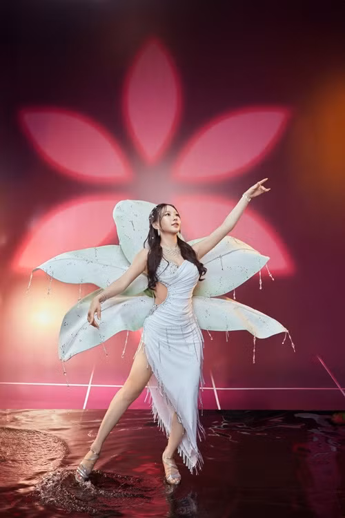 Ở cuộc thi Bước nhảy hoàn vũ, mỹ nhân xứ Hàn đang có phong độ khá ổn định. Ảnh: Fanpage Bước nhảy hoàn vũ.