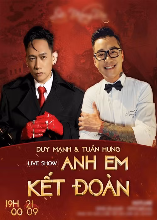 Sau đó, đã có người trao số tiền 3 tỷ đồng cho Mặt trận Tổ quốc Việt Nam đồng thời tổ chức đêm nhạc chung giữa Tuấn Hưng và Duy Mạnh. Ảnh: FB Tuấn Hưng.