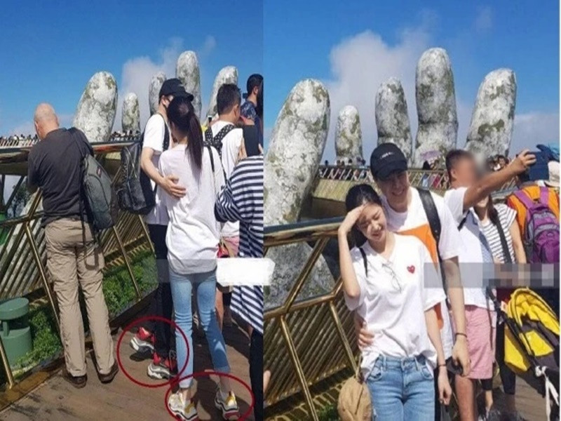 Tháng 12/2018, Trịnh Thăng Bình và Liz Kim Cương vướng tin đồn hẹn hò sau khi lộ ảnh tình tứ ở Đà Nẵng. Ảnh: Znews.