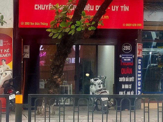 Địa chỉ này hiện đang kinh doanh trụ sở văn phòng công ty luật. 