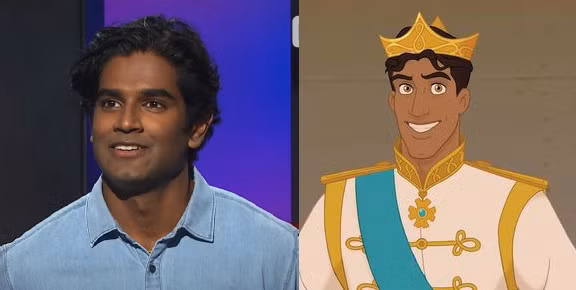 9X được nhiều người nhận xét giống với hoàng tử Naveen trong phim Công chúa và chàng ếch.