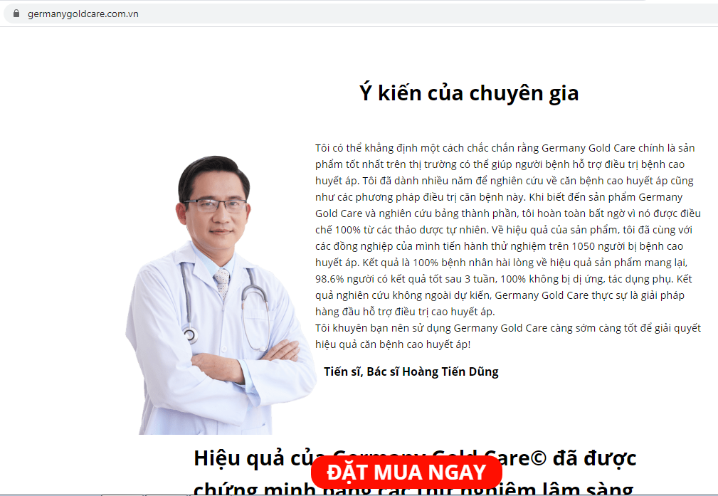 TPBVSK Germany Gold Care vi pham quang cao, xu phat the nao?-Hinh-3