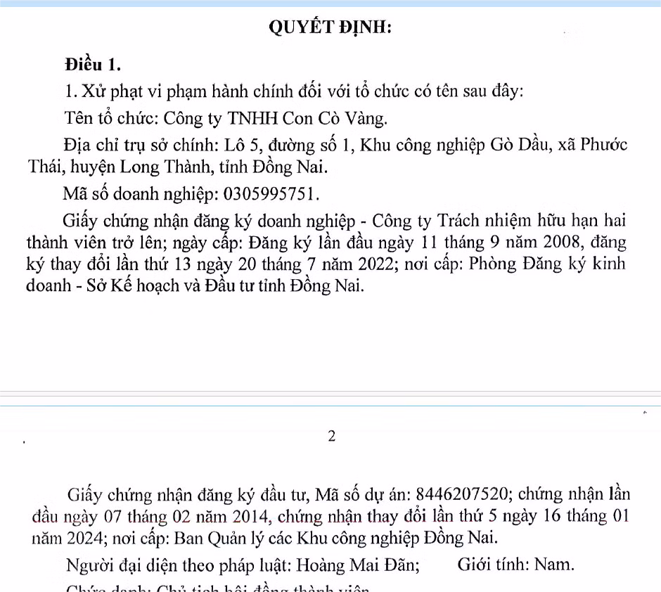 Khong co giay phep moi truong, Cty Con Co Vang bi phat 320 trieu-Hinh-2