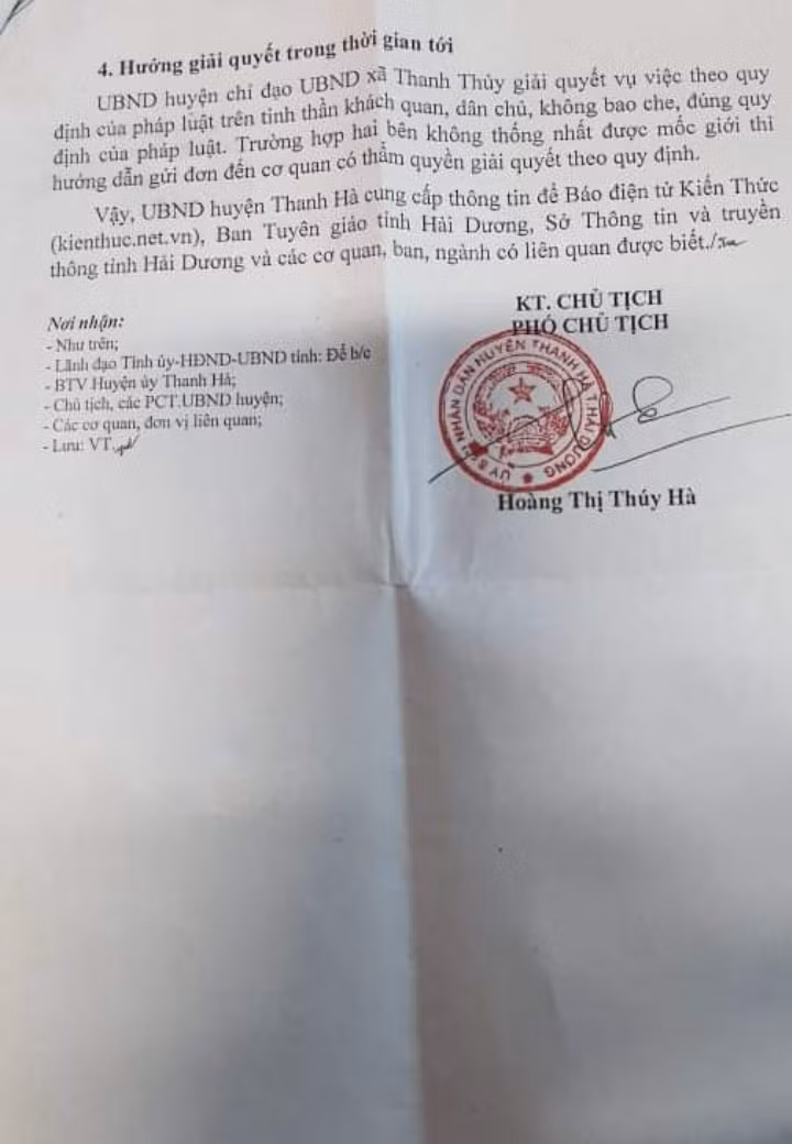 Vu tranh chap dat dai tai Thanh Ha, Hai Duong: UBND huyen len tieng-Hinh-3