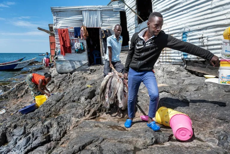 Theo Emmanuel Kisiangani, nhà nghiên cứu cao cấp tại văn phòng Pretoria của Viện Nghiên cứu An ninh châu Phi, Migingo chỉ là một tảng đá nhỏ nhô lên khỏi mặt nước trước khi nước hồ bắt đầu rút vào đầu những năm 1990.