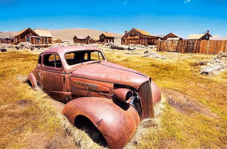 Thị trấn Bodie ở Mỹ này từng là nơi thu hút nhiều thợ khai thác vàng. Tuy nhiên, giờ đây nó chỉ là một vùng đất bỏ hoang, đôi khi có du khách vãng lai.