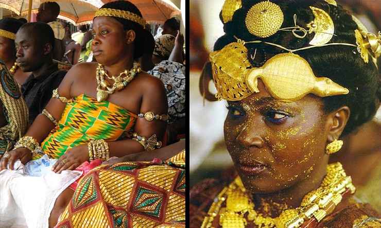 Bộ tộc Ashanti cũng áp dụng hình thức cha truyền con nối. Người kế vị tộc trưởng sẽ thừa kế toàn bộ tài sản của tộc trưởng đời trước bao gồm cả vợ và thê thiếp.