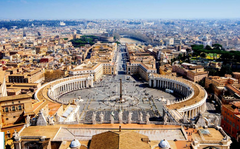 1. Vatican: Thành quốc Vatican là quốc gia nhỏ nhất thế giới, sở hữu tổng diện tích khoảng 0,49 km2 và nằm trong thủ đô Rome của Italy. Với dân số chỉ khoảng 800 người nhưng Vatican mang nhiều dấu ấn độc đáo. (Ảnh: IG, IT)