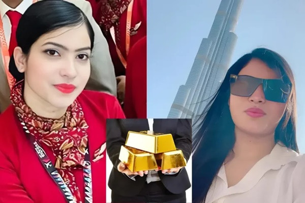 Chan dung nu tiep vien An Do giau 1kg vang trong truc trang-Hinh-3