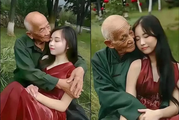 Co gai 23 tuoi lay chong 80 tuoi gay tranh cai