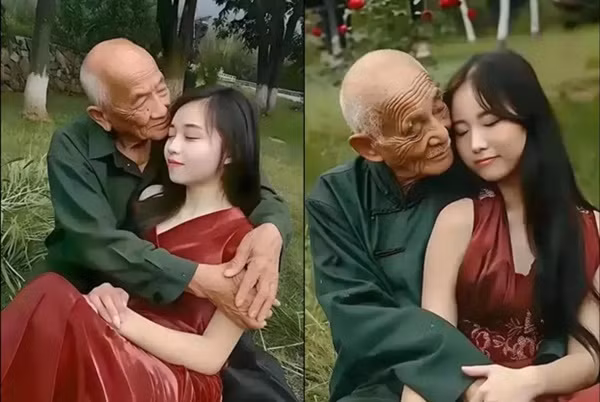 Co gai 23 tuoi lay chong 80 tuoi gay tranh cai