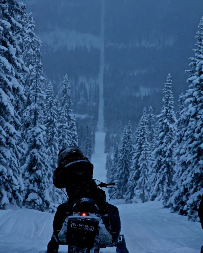 Đường biên giới giữa Na Uy và Thụy Điển phủ tuyết trắng xóa khi mùa đông về. Ảnh: IT.