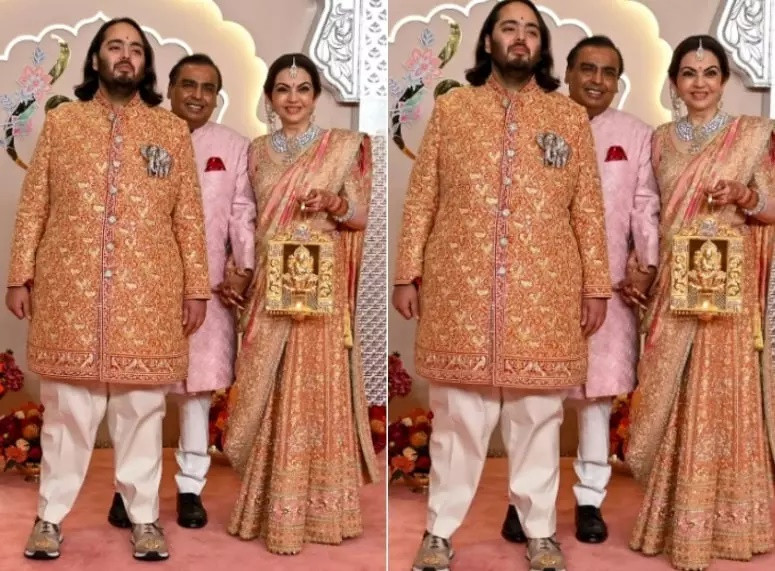 Không chỉ cô dâu, chú rể, thành viên gia đình, mà tất cả khách mời cũng đều mặc trang phục truyền thống Ấn Độ. Sự bùng nổ của màu sắc, chất liệu vải, họa tiết và kỹ thuật đã thể hiện sự tôn vinh di sản văn hóa phong phú của đất nước này.