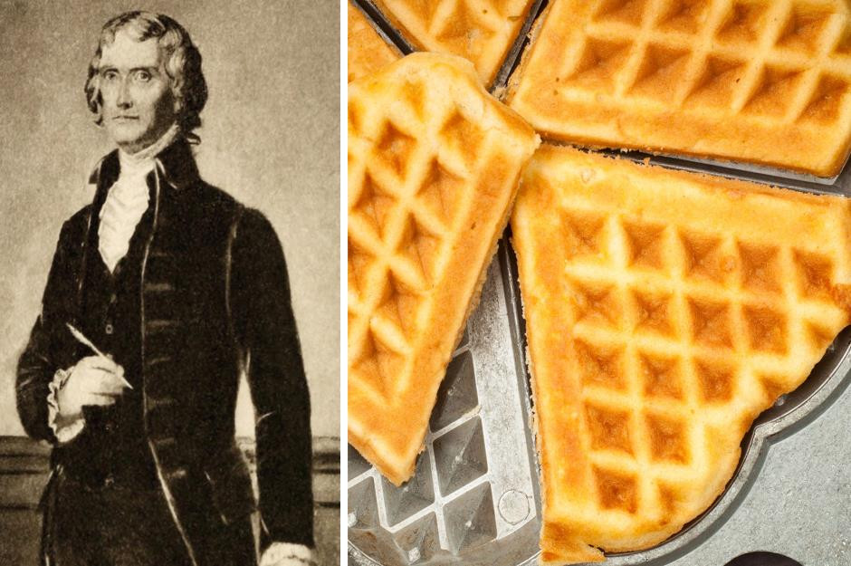 Trong chuyến đi đến Amsterdam (Hà Lan), cựu Tổng thống Mỹ Thomas Jefferson rất ấn tượng với món bánh waffle ở địa phương.