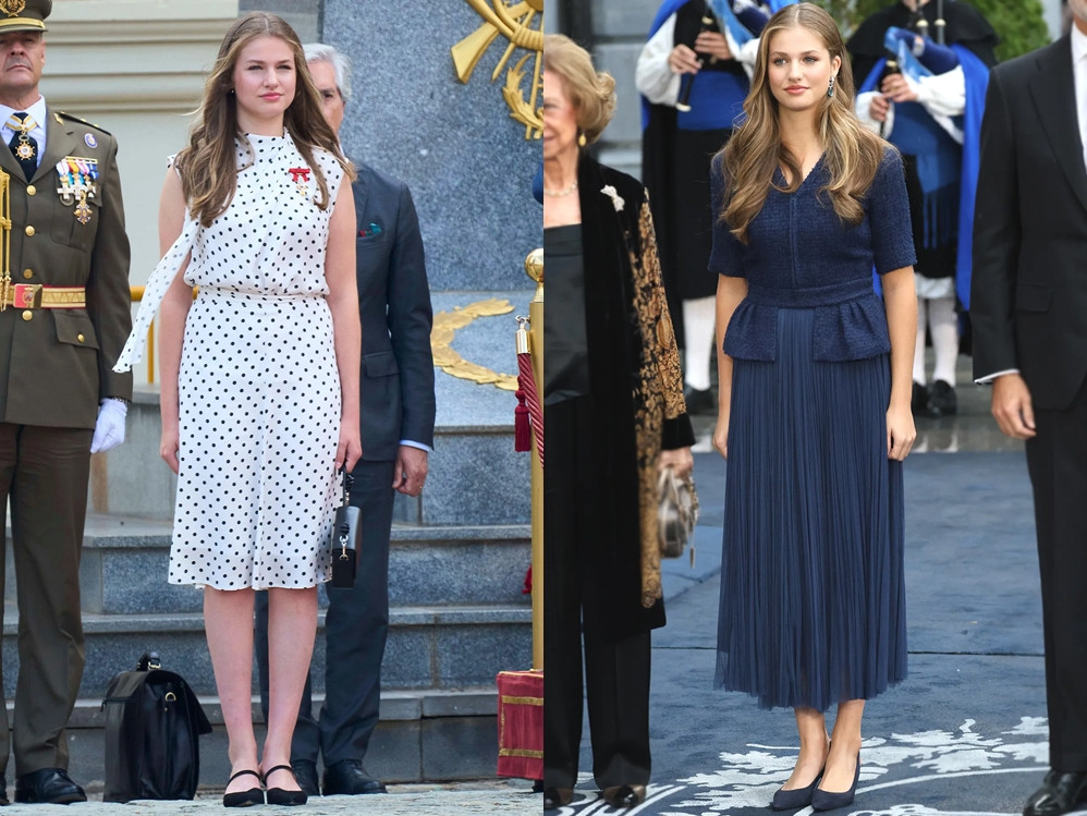 Được mệnh danh là "công chúa xinh đẹp nhất châu Âu", Leonor luôn gây ấn tượng với phong cách thanh lịch, nữ tính ở tuổi 18. Ảnh: Alamy.