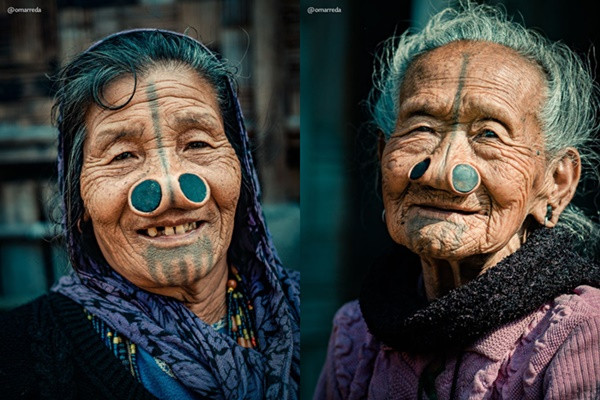 Ky la phu nu bo toc o An Do deo khuyen mui...lam dep