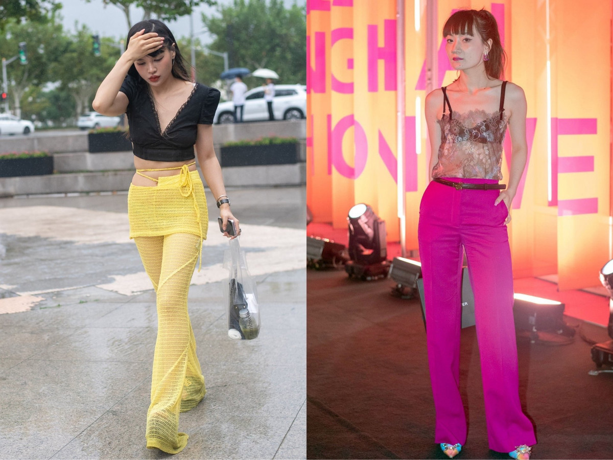 Trang phục xuyên thấu chẳng vì thời tiết lạnh giá mà hết hot. Giới trẻ Thượng Hải lựa chọn cách kết hợp độc đáo cùng những gam màu chói lọi khiến những set đồ trông không hề nhàm chán.