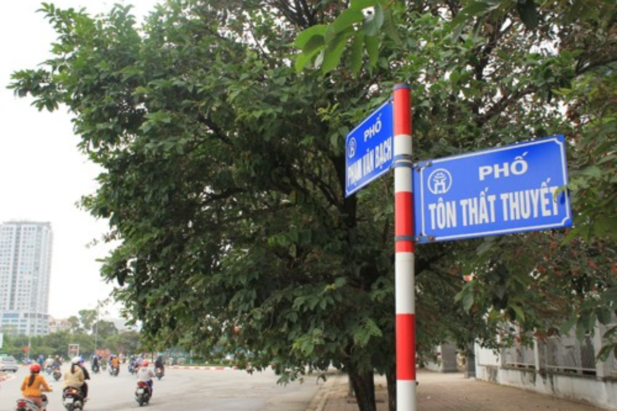 Hà Nội tổ chức lại giao thông đường Tôn Thất Thuyết Ha Noi to chuc lai giao thong duong Ton That Thuyet