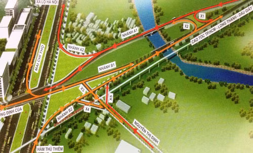 Hoan thanh nut giao thong quan trong cao toc TPHCM-Long Thanh-Dau Giay