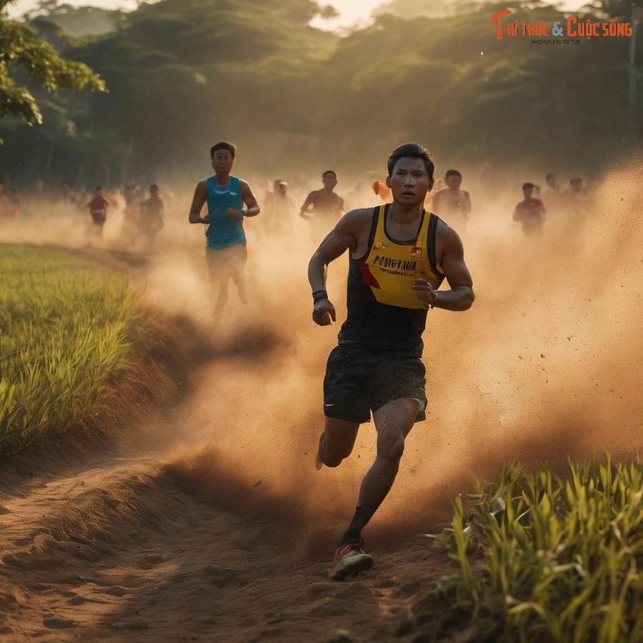 Cuộc thi chạy marathon ở nơi hoang dã.