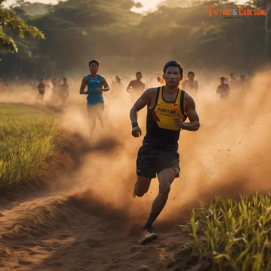 Cuộc thi chạy marathon ở nơi hoang dã.