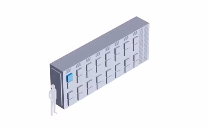 Theo WSJ, hệ thống huấn luyện trí tuệ nhân tạo (AI) được Nvidia bán cho các trung tâm dữ liệu lớn. Ví dụ, tủ máy chủ DGX H100 có kích thước tương đương thùng container, chứa 32 hộp chip DGX nhỏ hơn.