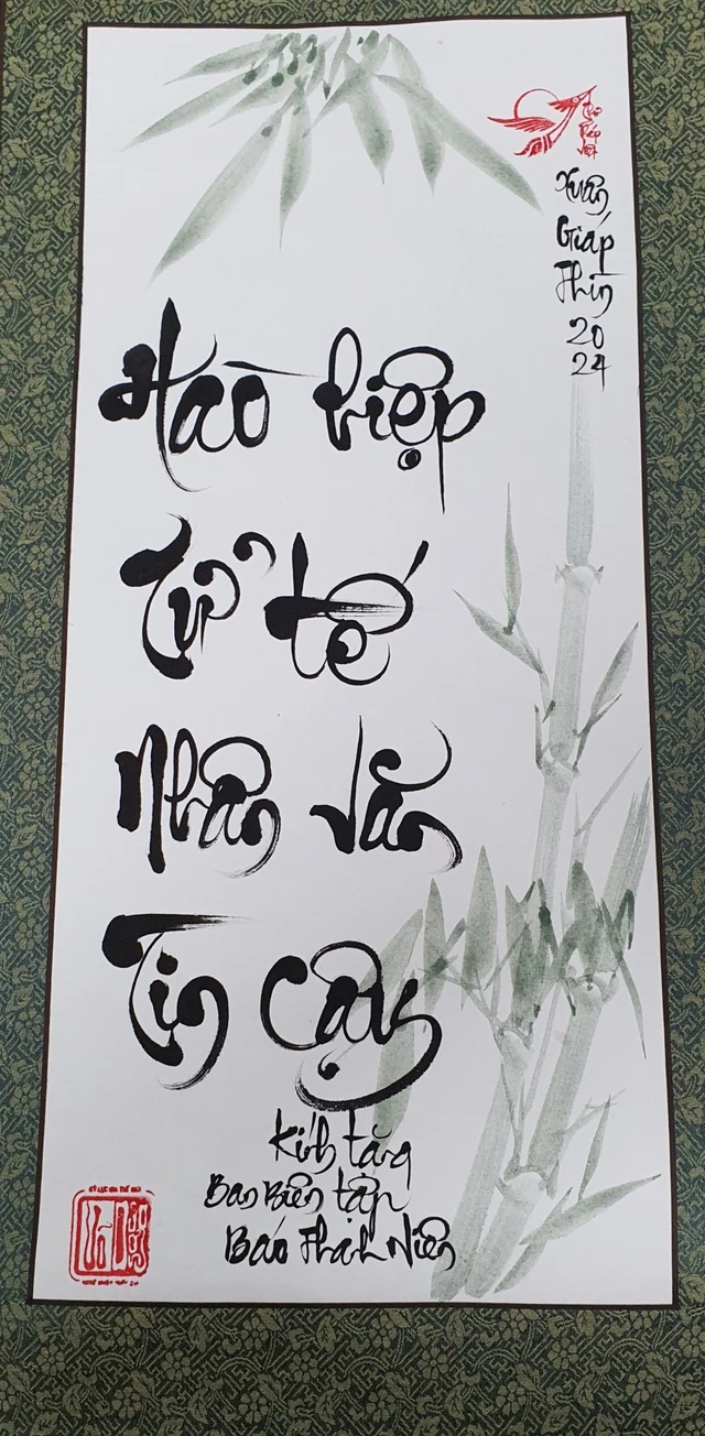 Mua but ve thu phap xuan va rong nuoc Viet-Hinh-4