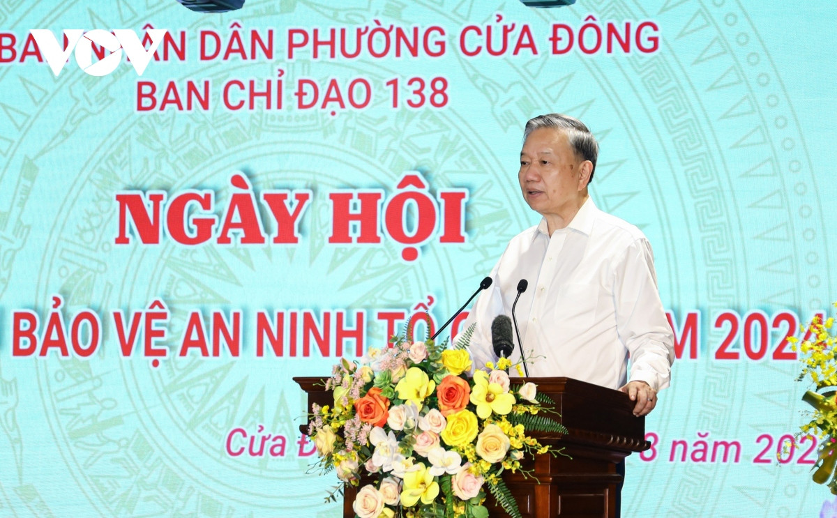Chủ tịch nước Tô Lâm dự Ngày hội toàn dân bảo vệ an ninh Tổ quốc Chu tich nuoc To Lam du Ngay hoi toan dan bao ve an ninh To quoc