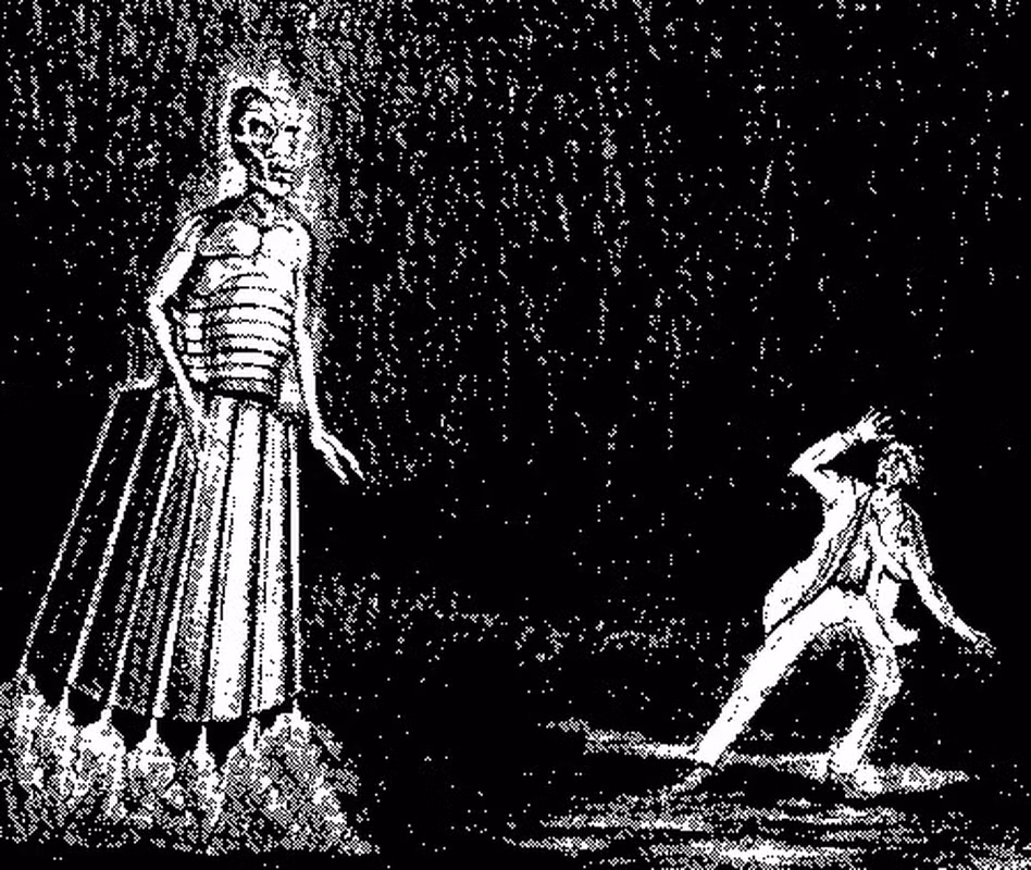 Trong khi họ đang tìm cách làm điều gì đó để cứu vãn tình hình, họ nhận ra trong không khí có mùi hôi lạ thường và con của họ đột nhiên khóc lên dữ dội. Sau đó, một ánh sáng kỳ lạ lóe lên và theo đó là sự xuất hiện của một sinh vật lạ cao hơn 3 mét ở phía trước xe rồi lại nhanh chóng biến mất.