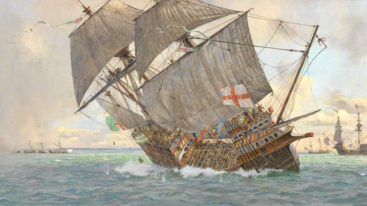 5. Mary Rose: Mary Rose là một tàu chiến được đưa vào hoạt động và điều hành dưới thời trị vì của Henry VIII. Được hạ thủy vào năm 1511, nó đã tham gia nhiều trận chiến chống lại Pháp, Brittany và Scotland, và vào năm 1545, nó bị chìm trong một trận chiến chống Pháp. Chìm ở Solent, gần Đảo Wight, nó được phát hiện năm 1971 và được trục vớt vào năm 1982. Những gì còn lại của xác tàu đắm hiện có thể được nhìn thấy trong một bảo tàng ở Portsmouth. Ảnh:The Mary Rose