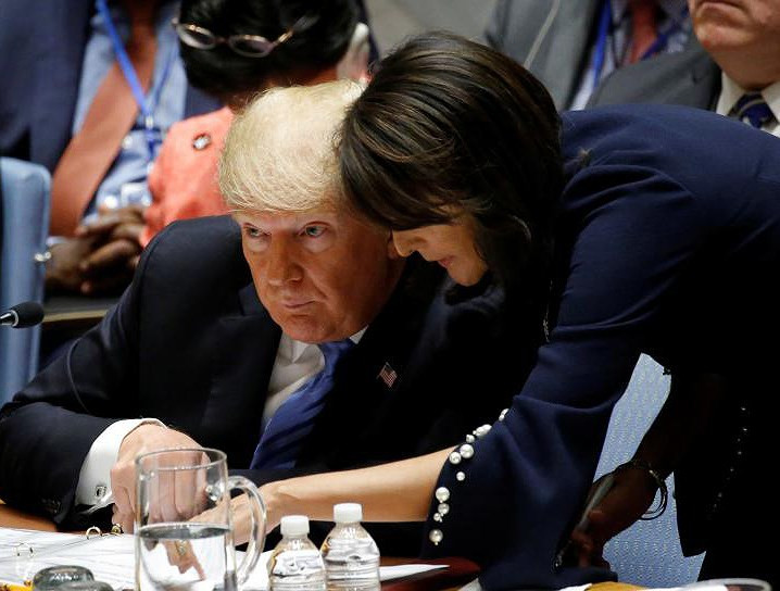 Ngày 9-10-2018: Bà Nikki Haley, Đại sứ Mỹ tại Liên hợp quốc