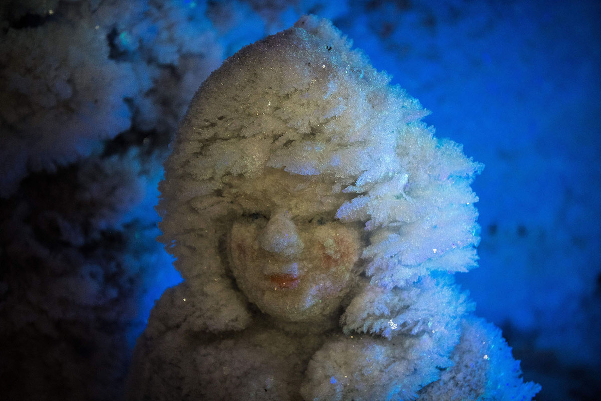 Một bức tượng trong Bảo tàng Lịch sử Băng vĩnh cửu nằm tại phía Đông Siberian. Ảnh chụp ngày 26/11. Nguồn ảnh: Theatlantics.