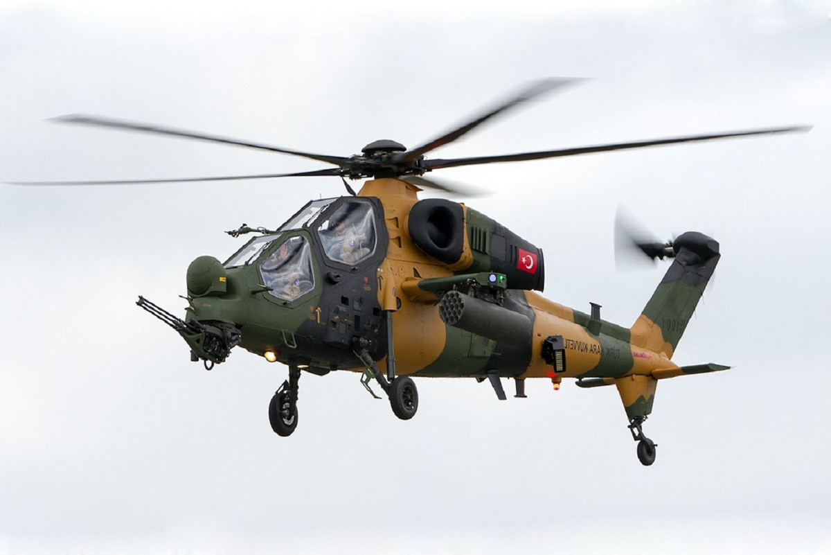 Cũng trong ngày 10/2 này, Quân đội Thổ Nhĩ Kỳ cũng bị bắn hạ ở phía Bắc Syria, nạn nhân là trực thăng tấn công T129 do nước này tự chế tạo. Nguồn ảnh: Heliv.