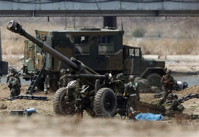 Việc bị sự cố phần mềm trên máy tính điều khiển đường đạn của loại pháo này đã được coi là nguyên nhân khiến khoảng 20 khẩu KH179 bị phía Triều Tiên bắn hạ tính từ năm 2007 tới nay. Nguồn ảnh: QQ.