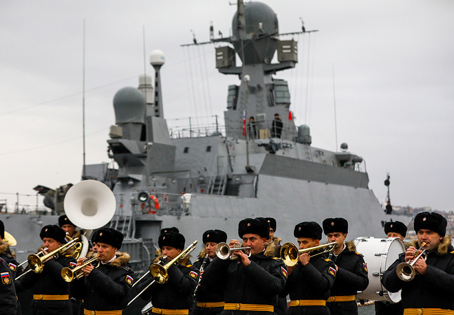 Theo thông tin được hãng thông tấn TASS đăng tải, hộ vệ hạm lớp Buyan-M này đã hoàn thành quá trình chạy thử nghiệm ở Sevastopol trước đó và được gia nhập Lữ đoàn tàu tên lửa số 41. Nguồn ảnh: TASS.