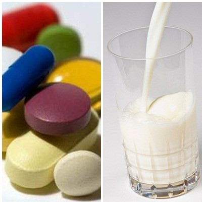 Ngoài kị dùng với các thực phẩm như nói trên, chuyên gia cho rằng uống thuốc bằng thức uống bổ dưỡng tốt hơn, quan niệm này cực kỳ sai lầm. Sữa có thể ảnh hưởng đến tốc độ hấp thu thuốc, khiến cho nồng độ thuốc trong máu thấp hơn rất nhiều so với người không uống sữa.