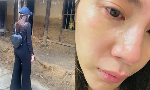 Giua bao thi phi tu thien, Thuy Tien bat khoc vi nho nha