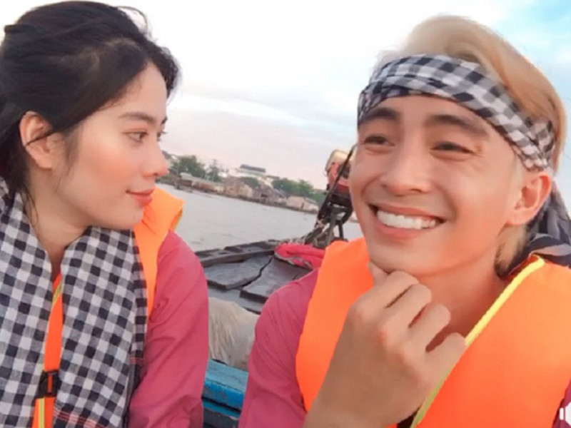 Nam Em và Lãnh Thanh hiện tham gia gameshow hẹn hò "Vô lăng tình yêu". Ảnh: Giao thông