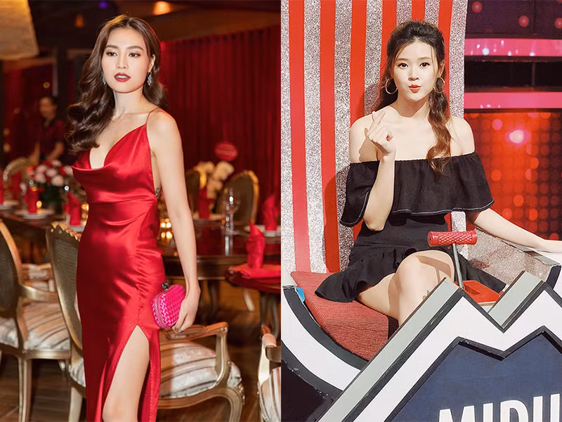 Midu sở hữu vẻ đẹp ngọt ngào, gợi cảm trong khi Lan Ngọc quyến rũ, sang chảnh.