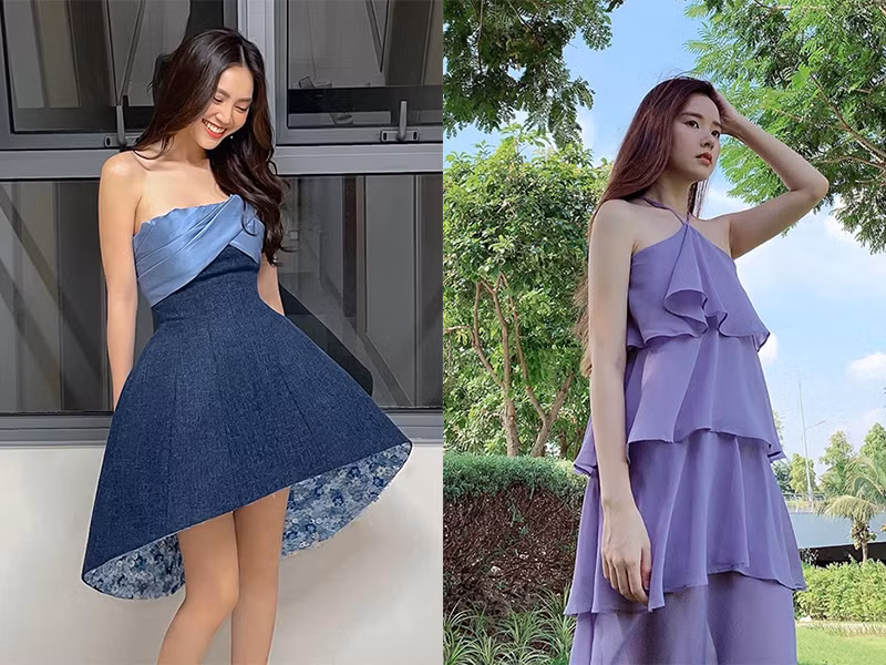 Vóc dáng của Lan Ngọc và Midu đều thon gọn.