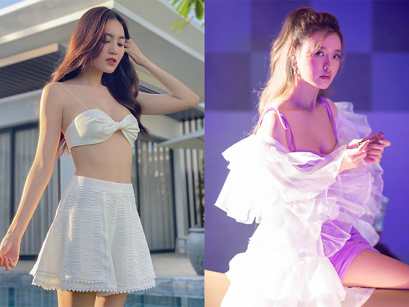 Midu sinh năm 1989, hơn Lan Ngọc 1 tuổi.