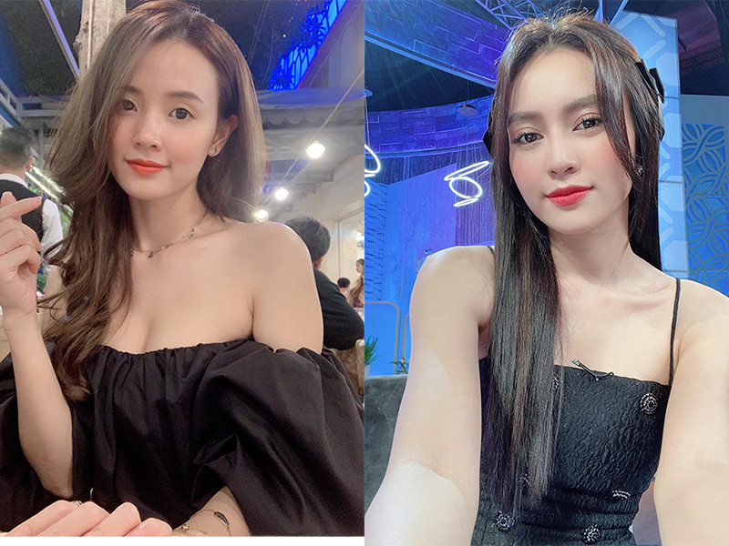 Mặc gợi cảm, 2 bóng hồng vây quanh Chi Dân cuốn hút không kém cạnh nhau.