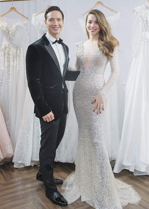 Từ khi gắn bó, Kim Lý và Hà Hồ không ít lần bị nghi chụp ảnh cưới. Ảnh: Vietnamnet