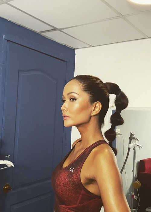 H’hen Niê thường xuyên chia sẻ việc tập luyện thể thao.