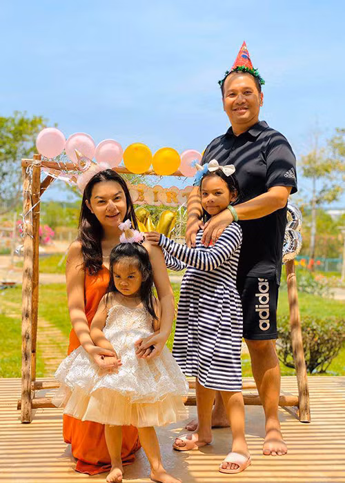 Quang Huy không ngại tái hợp vợ cũ Trương Quỳnh Anh trong các dịp sinh nhật của hai con gái chung.