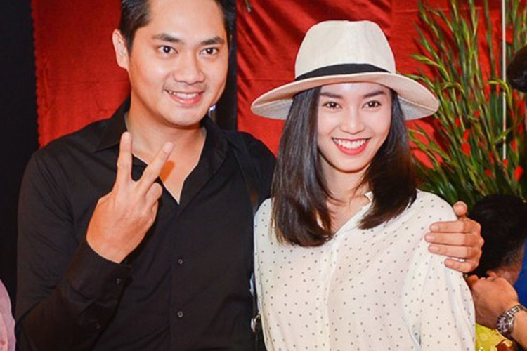 Đầu năm 2015, nam diễn viên đã luôn theo sát để chăm sóc Lan Ngọc tại cuộc thi Bước nhảy hoàn vũ. Ảnh: Zing