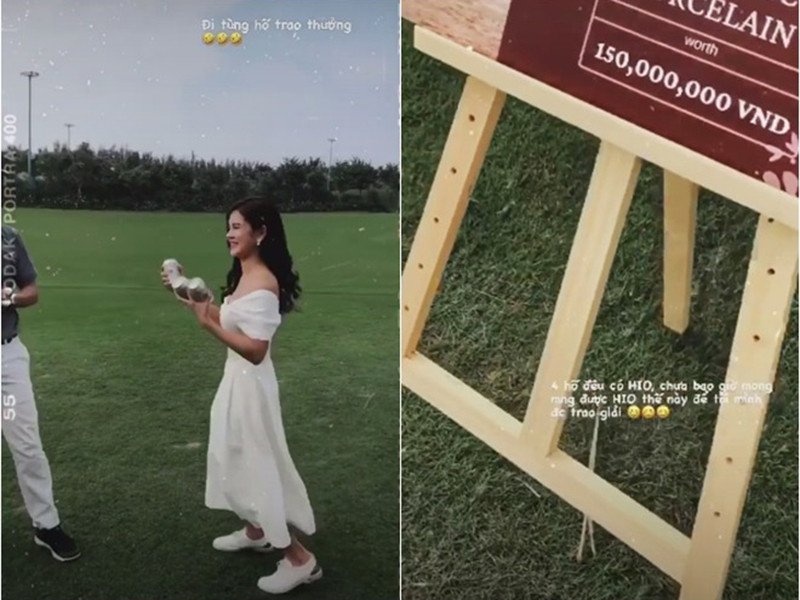 Cô dâu mặc váy cưới trắng, đi giày sneakers khiến nhiều người thích thú.