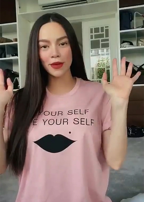 Hồ Ngọc Hà không tăng cân quá nhiều khi mang bầu. Vì vậy, sau khi sinh, cô nhanh chóng lấy lại vóc dáng.